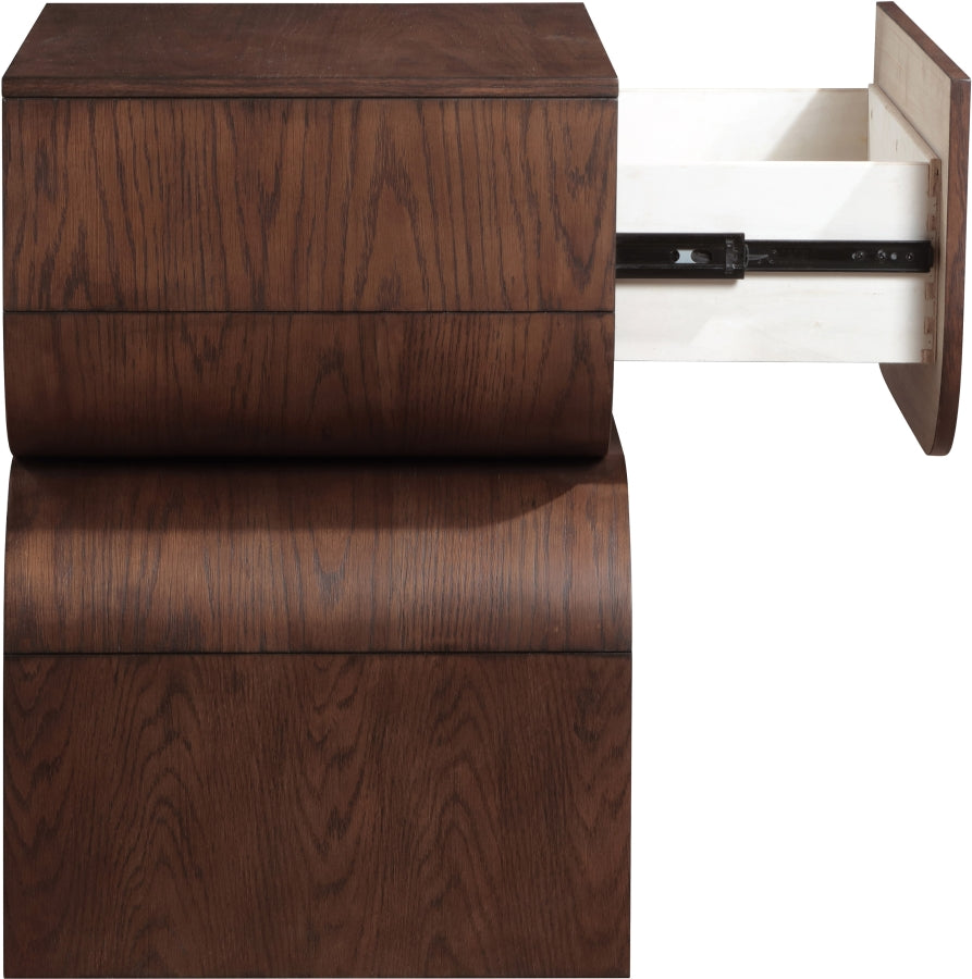 Jace Night Stand in Brown from Meridian - Luna Furniture