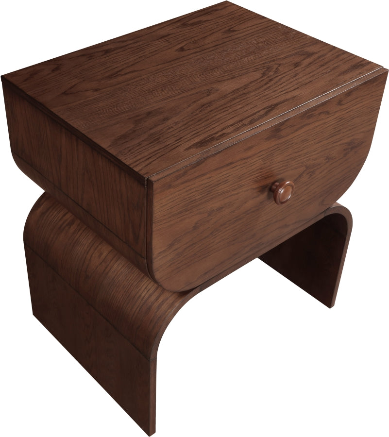 Jace Night Stand in Brown from Meridian - Luna Furniture