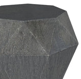 Jacinto Geometric Solid Mango Wood Side Table Grey from Coaster - Luna Furniture