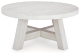 Jallison Coffee Table with 2 End Tables in Off White from Ashley - Luna Furniture