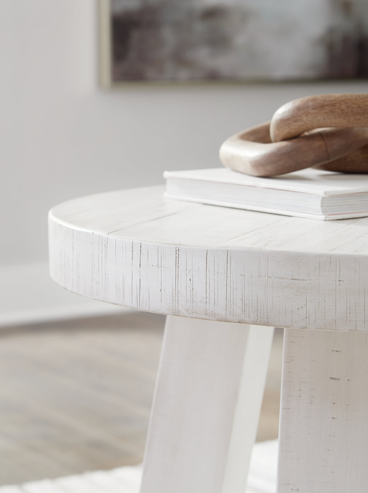 Jallison Coffee Table with 2 End Tables in Off White from Ashley - Luna Furniture