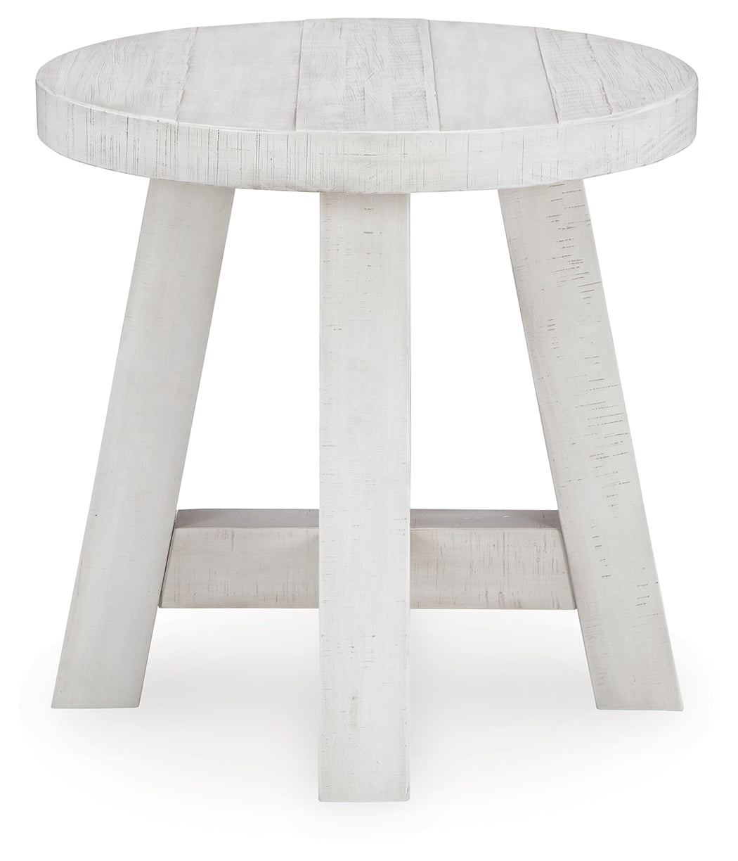 Jallison Coffee Table with 2 End Tables in Off White from Ashley - Luna Furniture