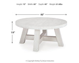 Jallison Coffee Table with 2 End Tables in Off White from Ashley - Luna Furniture