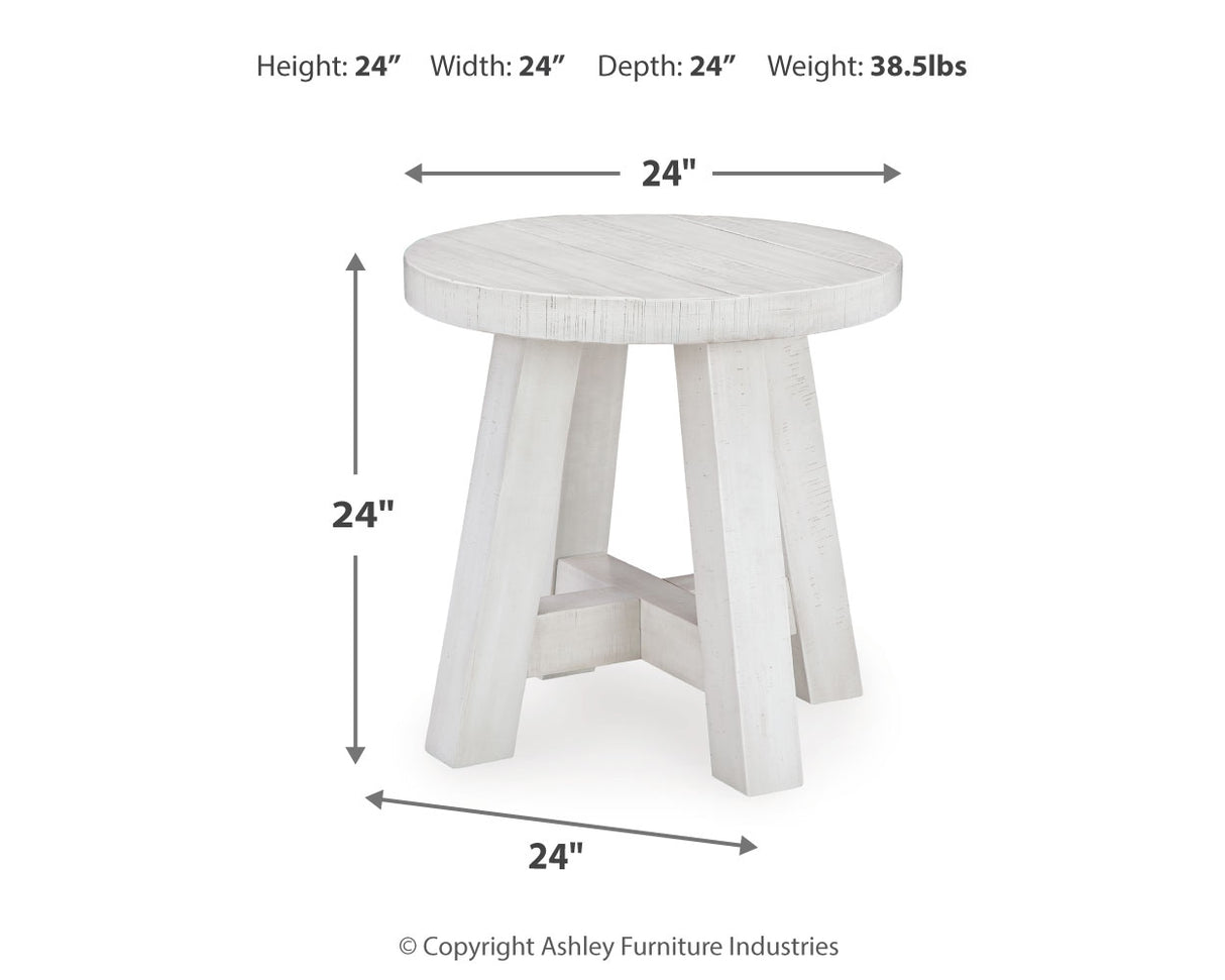 Jallison Coffee Table with 2 End Tables in Off White from Ashley - Luna Furniture