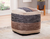 Jamal Handwoven Pouf from Steve Silver - Luna Furniture