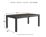 Jeanette Dining Table and 4 Chairs in Black - PKG000193