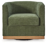 Jersonlow Forest Green Swivel Chair - A3000696