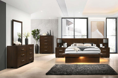 Jessica Cappuccino Platform Bedroom Set -  Coaster - Luna Furniture