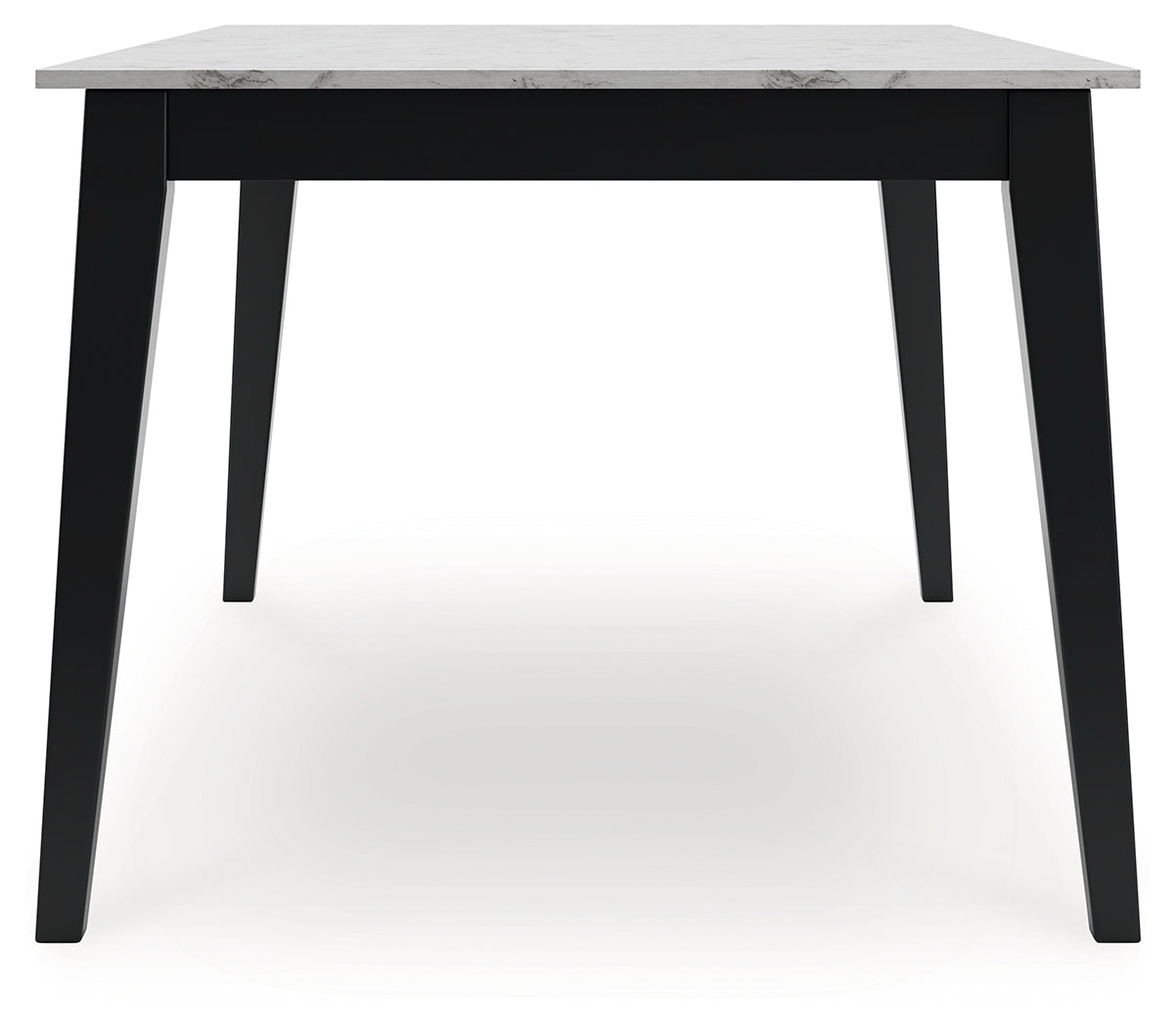 Jettaya Black/White Dining Table - D494-25