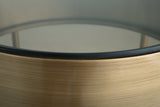 Jettaya Brushed Brass Table from Ashley - Luna Furniture