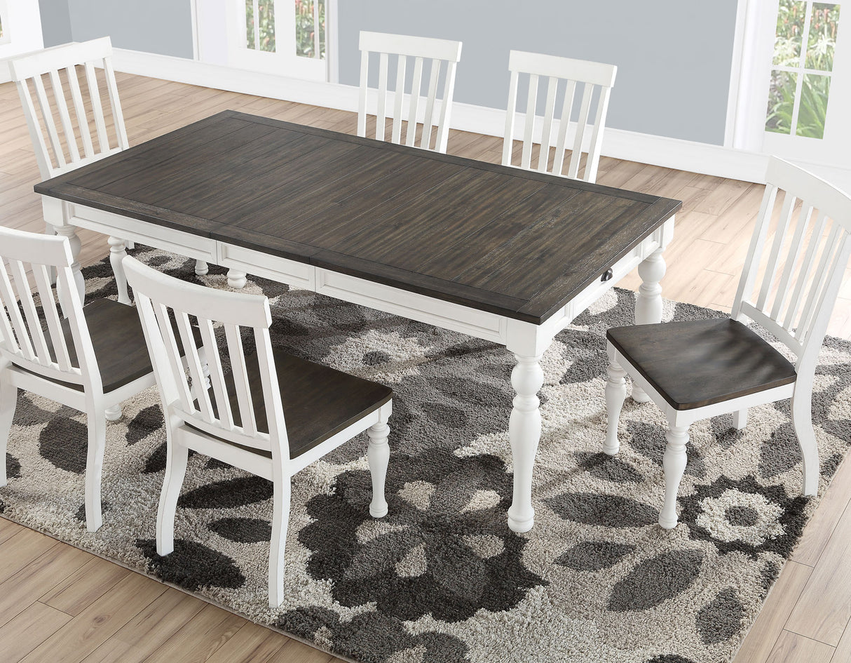 Joanna 64-80 inch Dining Table w/ 16″Leaf from Steve Silver - Luna Furniture