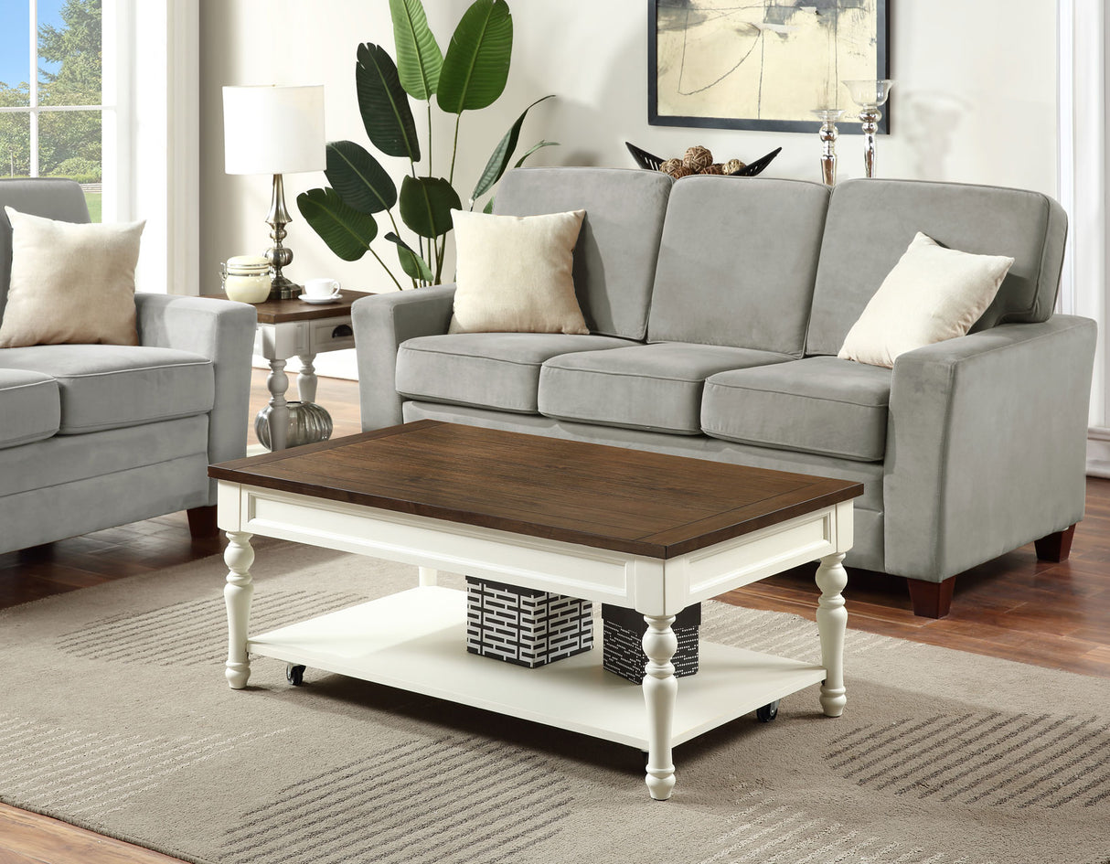 Joanna Coffee Table with Casters from Steve Silver - Luna Furniture