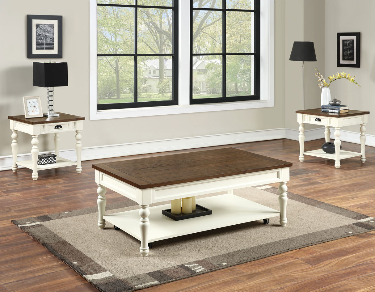 Joanna Coffee Table with Casters from Steve Silver - Luna Furniture