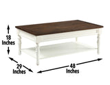 Joanna Coffee Table with Casters from Steve Silver - Luna Furniture