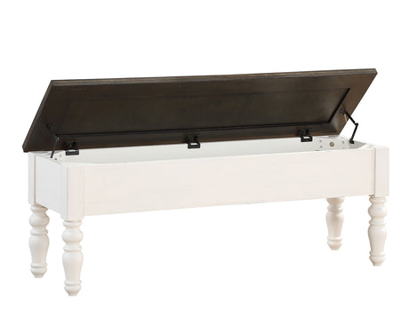 Joanna Two Tone Storage Bench - JA500BN