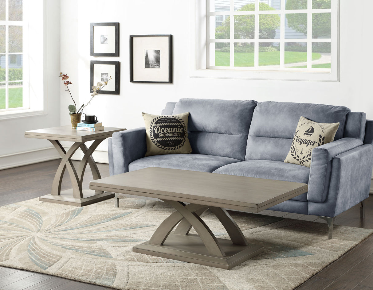 Jocelyn End Table, Grey from Steve Silver - Luna Furniture