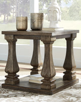 Johnelle Coffee Table with 1 End Table in Gray from Ashley - Luna Furniture