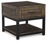 Johurst Coffee Table with 2 End Tables in Grayish Brown - PKG007173