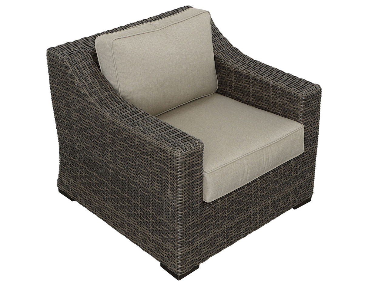 Jones Lounge Chair with Half-Round Resin Wicker from Steve Silver - Luna Furniture