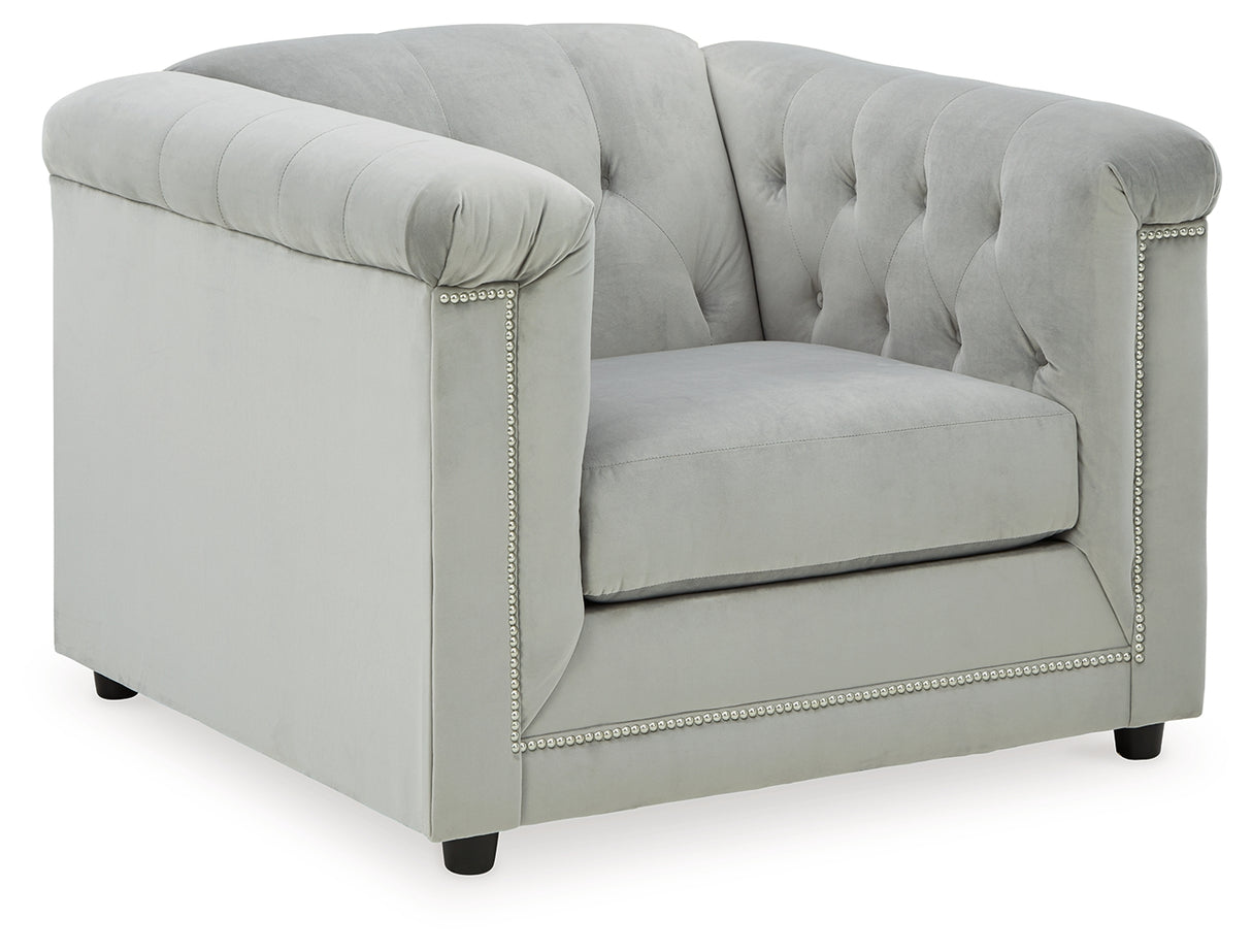 Josanna Sofa, Loveseat and Chair in Gray - PKG010926