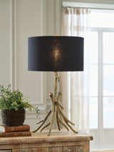 Josney Antique Gold Finish Table Lamp from Ashley - Luna Furniture