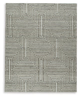 Jossen Ivory/Gray Large Rug from Ashley - Luna Furniture