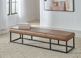 Joston Caramel Accent Bench - A3000693