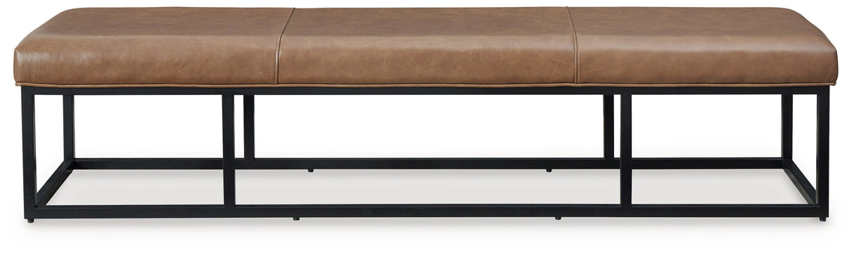 Joston Caramel Accent Bench - A3000693