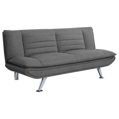 Julian Upholstered Sofa Bed with Pillow-top Seating Grey from Coaster - Luna Furniture