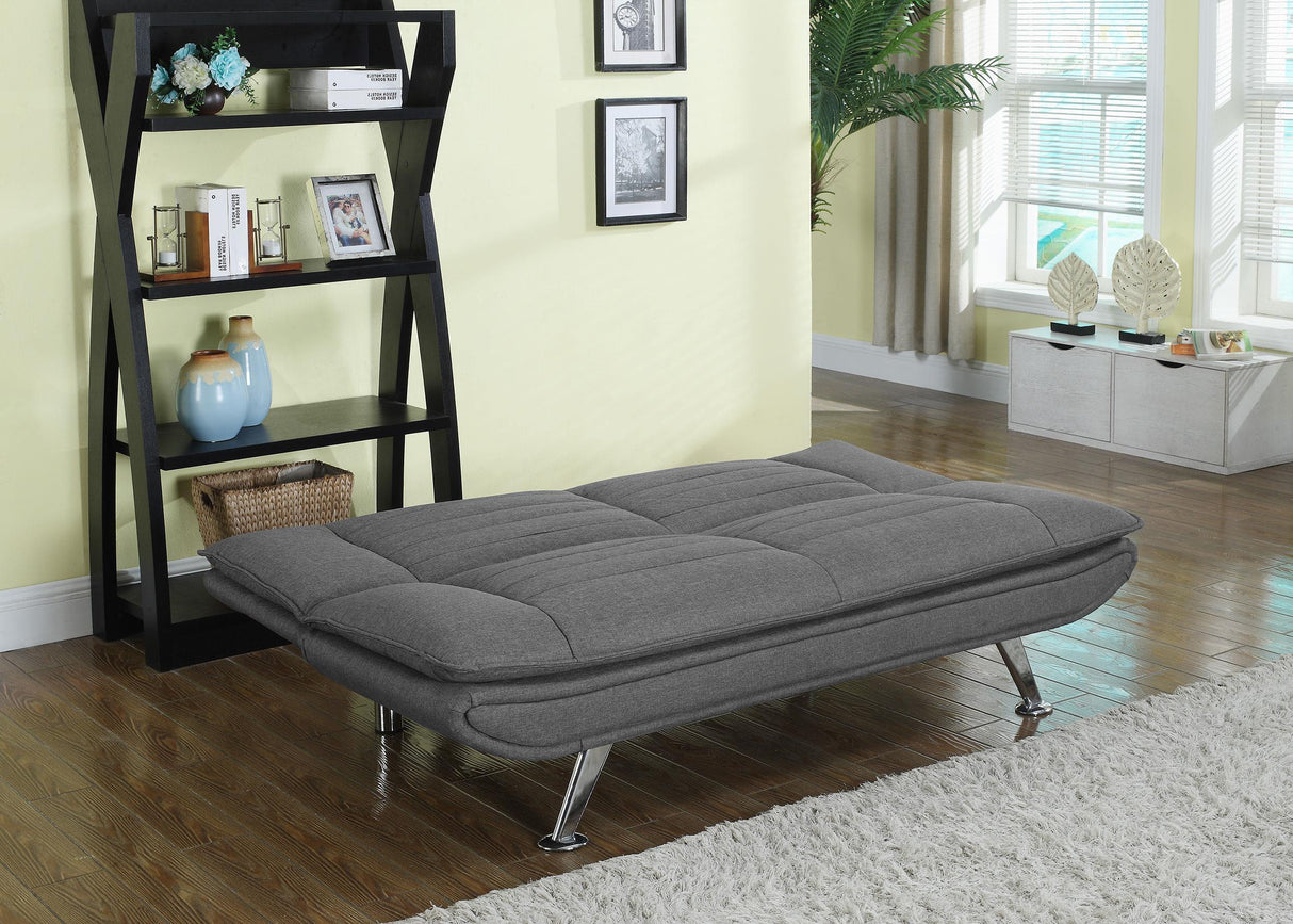 Julian Upholstered Sofa Bed with Pillow-top Seating Grey from Coaster - Luna Furniture