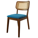 Kaden Navy Blue Velvet Dining Chair (Set Of 2) - DCH00603003