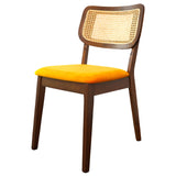 Kaden Orange Velvet Dining Chair (Set Of 2) - DCH00603004