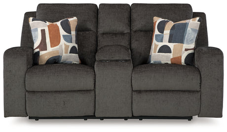 Kanlow Dusk Reclining Loveseat with Console - 3860794