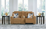 Kanlow Honey Reclining Loveseat with Console - 3860594