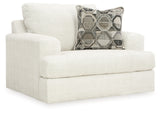 Karinne Chair and Ottoman in Linen - PKG015015