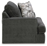 Karinne Chair and Ottoman in Smoke from Ashley - Luna Furniture