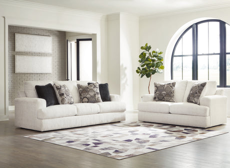 Karinne Sofa and Loveseat in Linen - PKG015016