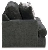 Karinne Sofa and Loveseat in Smoke - PKG015012