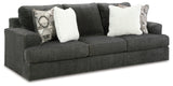 Karinne Sofa and Loveseat in Smoke - PKG015012