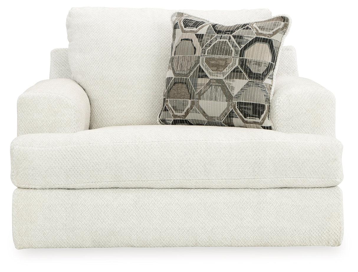 Karinne Sofa, Loveseat, Chair and Ottoman in Linen - PKG015017