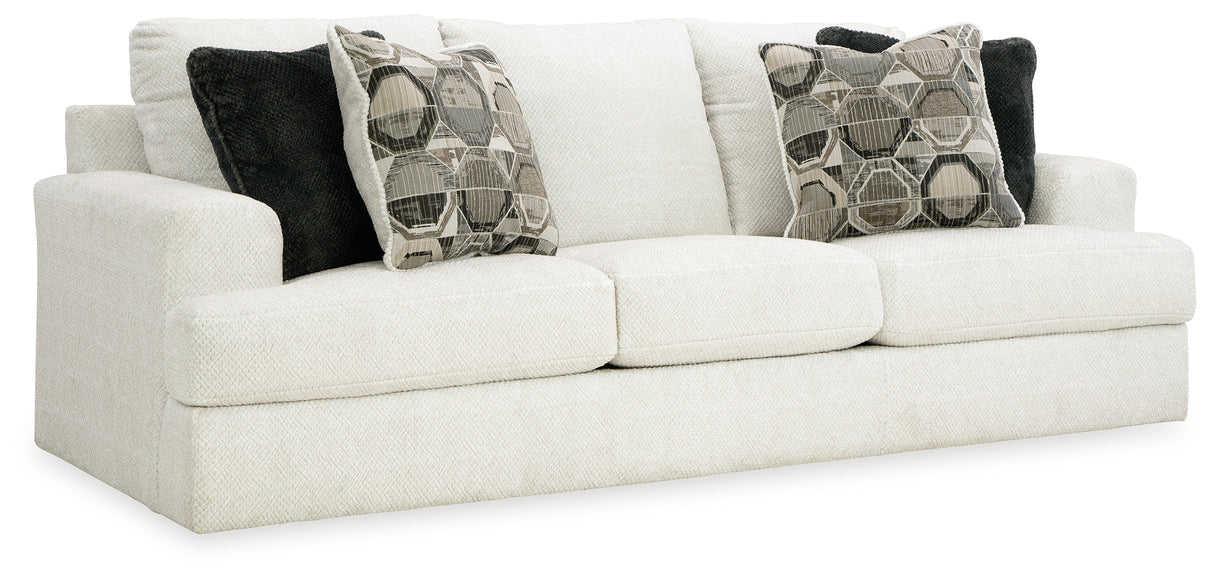 Karinne Sofa, Loveseat, Chair and Ottoman in Linen - PKG015017