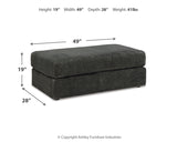 Karinne Sofa, Loveseat, Chair and Ottoman in Smoke - PKG015014