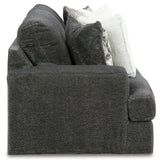 Karinne Sofa, Loveseat, Chair and Ottoman in Smoke - PKG015014