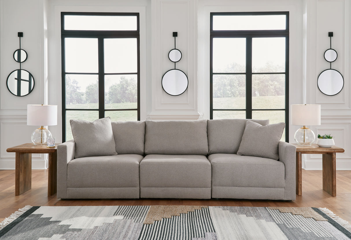 Katany 5-Piece Sectional with Ottoman in Shadow - PKG014515