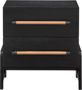 Kaya Night Stand in Black from Meridian - Luna Furniture