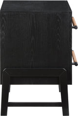 Kaya Night Stand in Black from Meridian - Luna Furniture