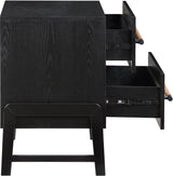 Kaya Night Stand in Black from Meridian - Luna Furniture