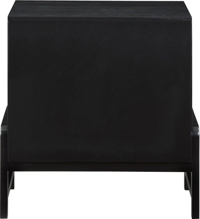 Kaya Night Stand in Black from Meridian - Luna Furniture