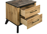 Kaywood 2-drawer Nightstand Bedside Table Natural Pine from Coaster - Luna Furniture