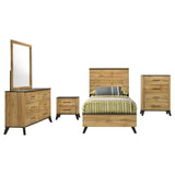 Kaywood Natural Pine 5-Piece Twin Bedroom Set from Coaster - Luna Furniture